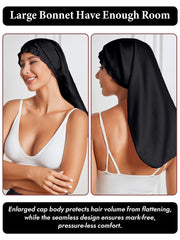 Elegant Long Pure Silk Bonnet