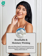 Elegant Long Pure Silk Bonnet