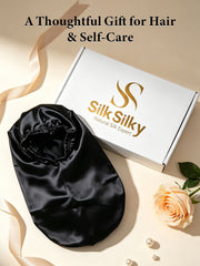 Elegant Long Pure Silk Bonnet