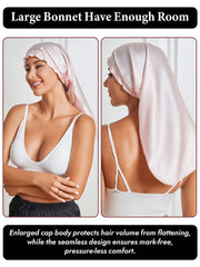 Elegant Long Pure Silk Bonnet