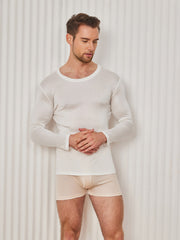 Mens Fashion Pure Silk Tee