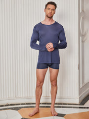 Mens Fashion Pure Silk Tee
