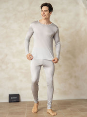 Men's Silk Jersey Long Sleeve Long Johns