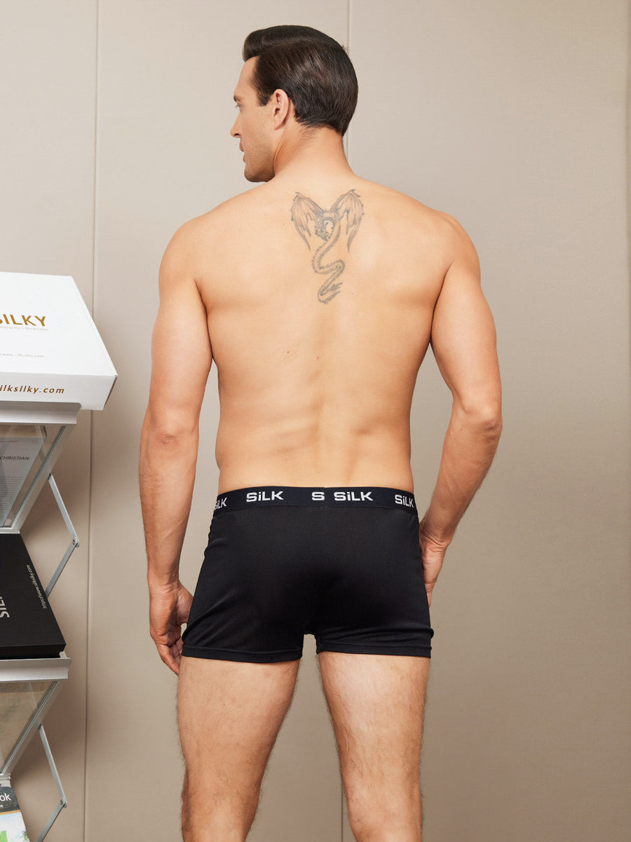Men‘s Ultra Soft Comfy Pure Silk Boxer Underwear
