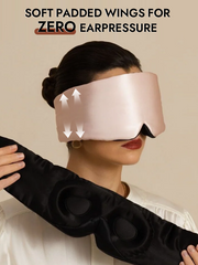 Pure Silk 3D Contoured Eye Mask With Velcro Closure
