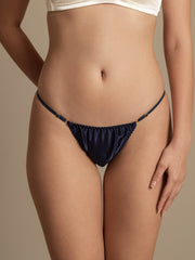 Pure Silk Adjustable Thong Panty