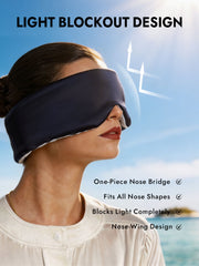 Pure Silk Double-Sided Eye Mask With Silent Velcro Closure