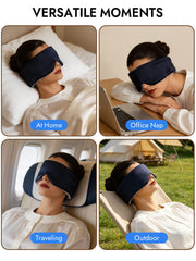 Pure Silk Double-Sided Eye Mask With Silent Velcro Closure