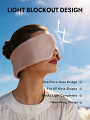 Pure Silk Double-Sided Eye Mask With Silent Velcro Closure