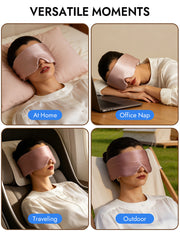 Pure Silk Double-Sided Eye Mask With Silent Velcro Closure