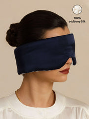 Pure Silk Double-Sided Eye Mask With Silent Velcro Closure