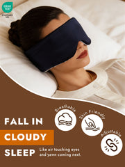 Pure Silk Double-Sided Eye Mask With Silent Velcro Closure