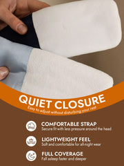 Pure Silk Double-Sided Eye Mask With Silent Velcro Closure