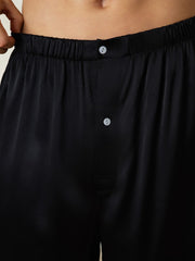 Pure Silk Elastic Waist Men's Sleep Shorts
