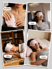 Pure Silk Eye Mask And Envelope Pouch Set 2Pcs