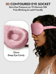 Pure Silk Eye Mask With Elastic Band