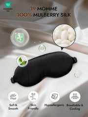 Pure Silk Eye Mask With Elastic Band