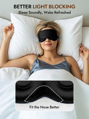 Pure Silk Eye Mask With Elastic Band