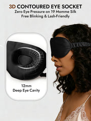 Pure Silk Eye Mask With Elastic Band