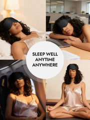 Pure Silk Eye Mask With Elastic Band