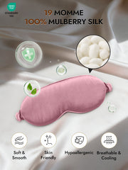 Pure Silk Eye Mask With Elastic Band