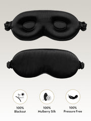 Pure Silk Eye Mask With Elastic Band