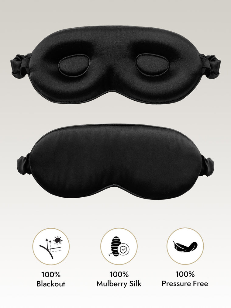 Pure Silk Eye Mask With Elastic Band