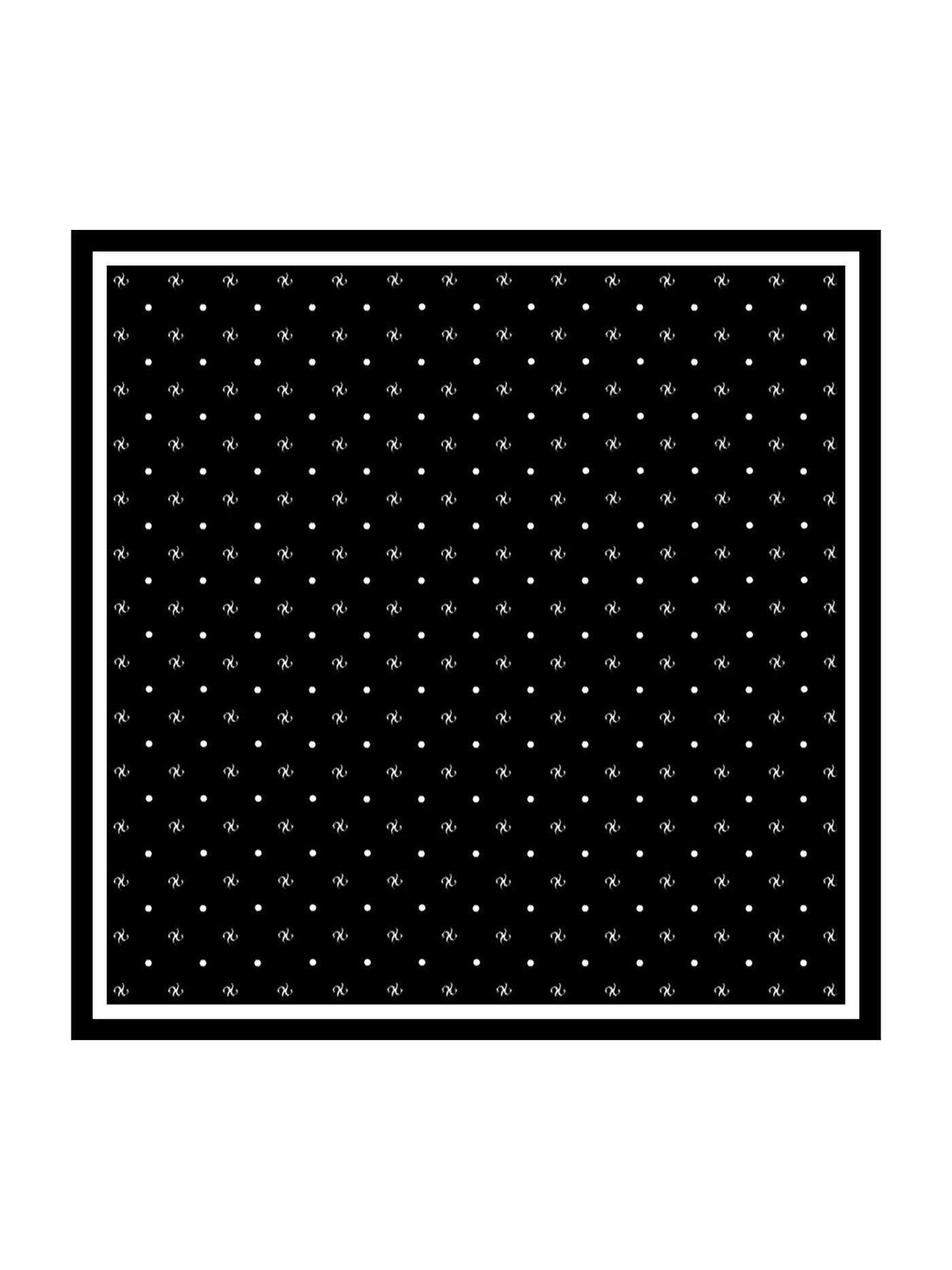 Pure Silk Marberry Brand Impression Square Scarf - Size 90x90cm