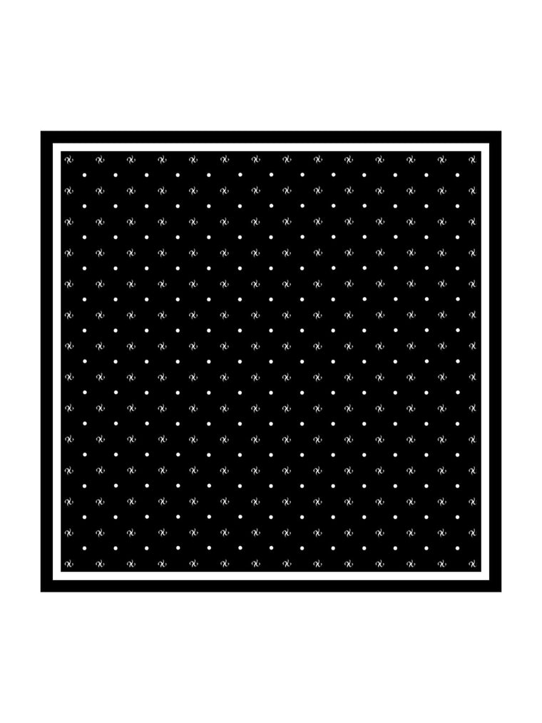Pure Silk Marberry Brand Impression Square Scarf - Size 90x90cm