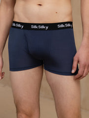 Pure Silk Men's Comfort Breathable Boxer Brief Underwear