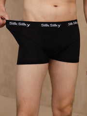 Pure Silk Men's Comfort Breathable Boxer Brief Underwear