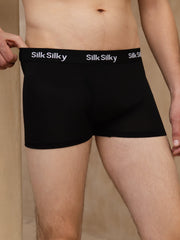 Pure Silk Men's Comfort Breathable Boxer Brief Underwear