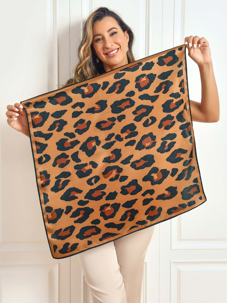 Pure Silk Printed Square Scarf 68x68cm/26.8