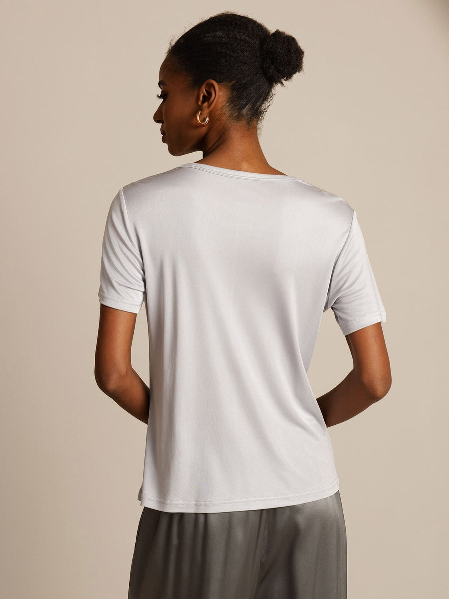 Pure Silk Short Sleeve Women's T-Shirt