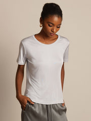 Pure Silk Short Sleeve Women's T-Shirt