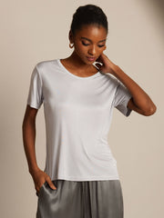 Pure Silk Short Sleeve Women's T-Shirt