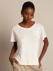 Pure Silk Short Sleeve Women's T-Shirt