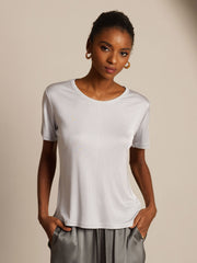 Pure Silk Short Sleeve Women's T-Shirt