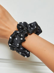 Pure Silk Soft Printed Large Hair Scrunchie - 3.5cm