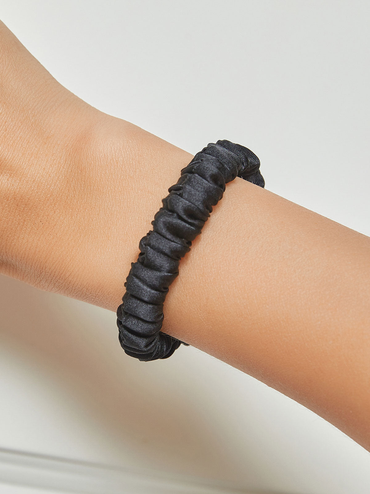 Pure Silk Soft Skinny Hair Scrunchie - 1cm