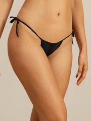 Pure Silk Tie-up Thong Sexy Bikini Panty