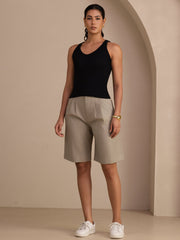 Silk Cotton Women's Sleeveless Deep V Neck Tank Top