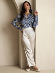 Women’s 19 Momme Silk Long Sleeves Button-Up Shirt
