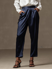 Women's 19Momme Silk High Waist Tapered Pants