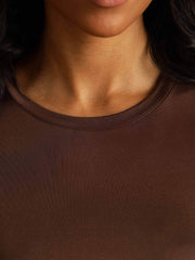 Women's Pure Silk Long Sleeve Round Neck Top