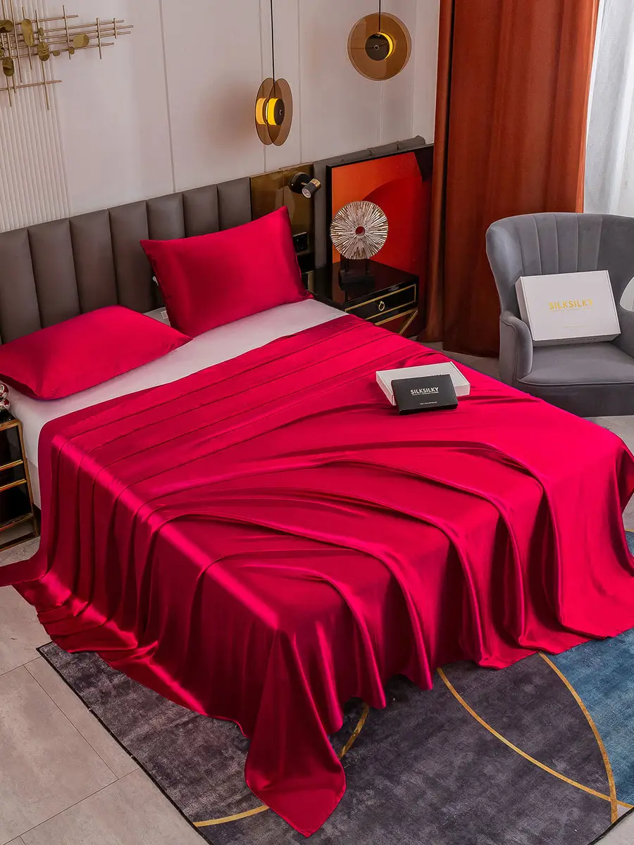 19Momme 3Pcs Silk Set Flat Sheet+2x Pillowcases — view 6