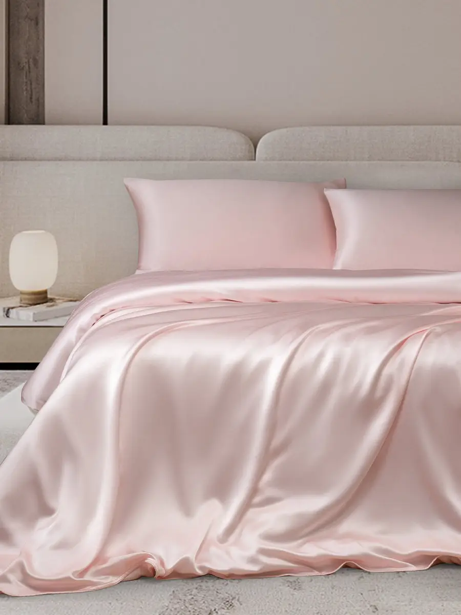 19Momme 3Pcs Silk Set Duvet Cover+2x Pillowcases