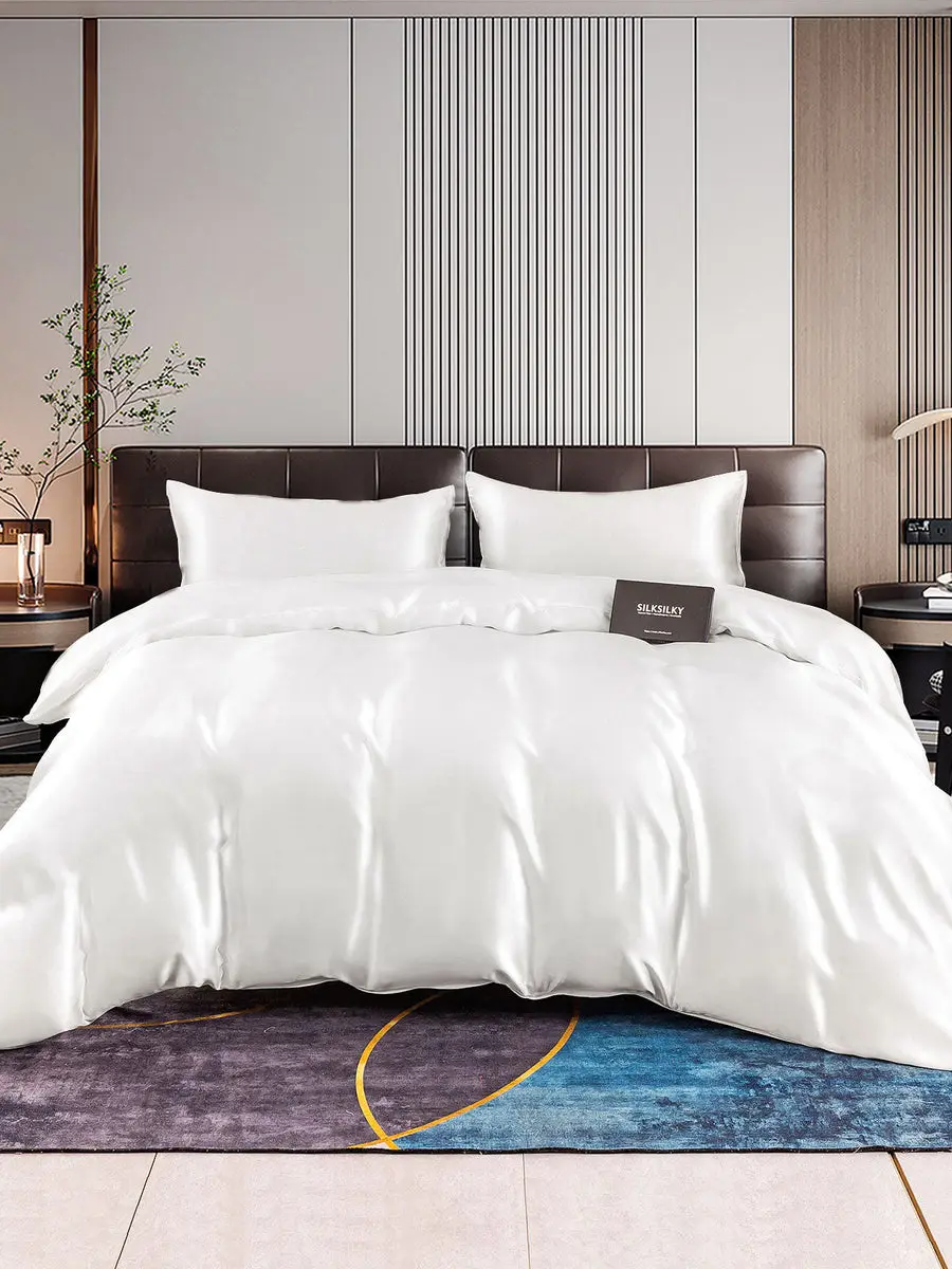 22Momme 3Pcs Silk Set Duvet Cover+2x Pillowcases — view 6