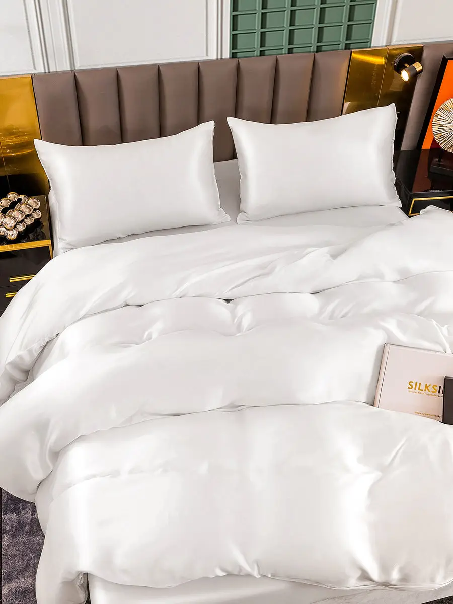 25Momme 4Pcs Silk Set Duvet Cover+Fitted Sheet+2x Pillowcases — view 6