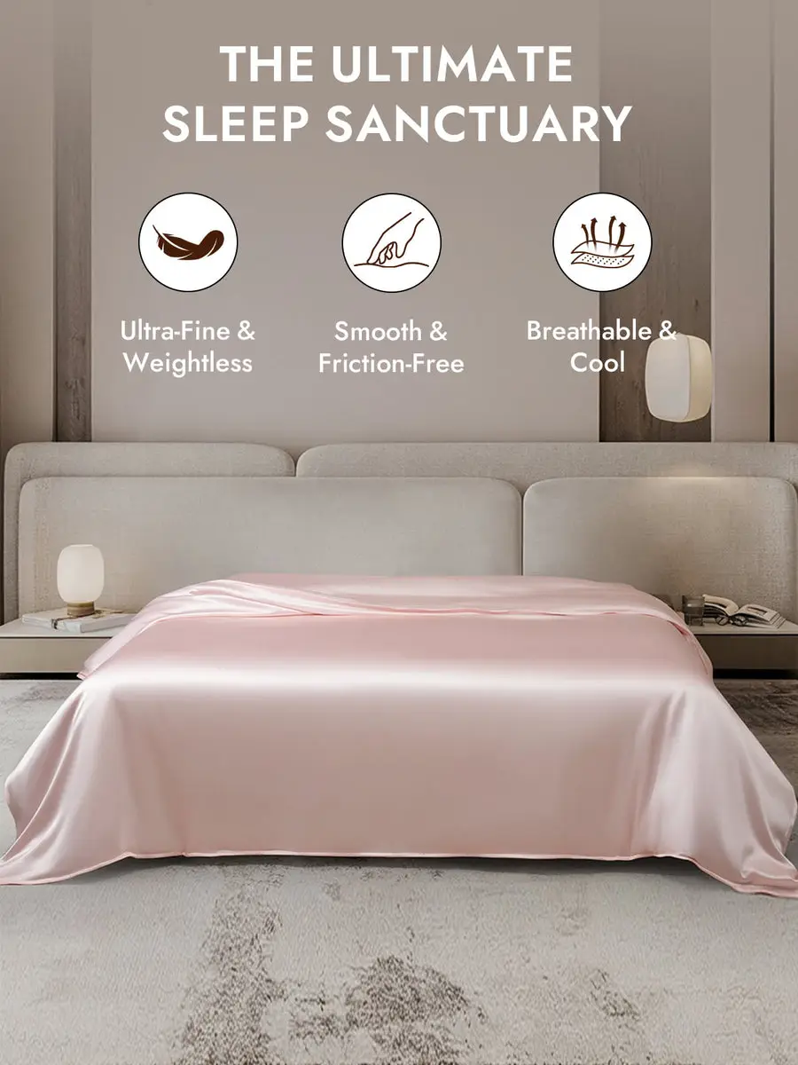 25Momme Mulberry Silk Seamless Duvet Cover (WITHOUT PILLOWCASES)